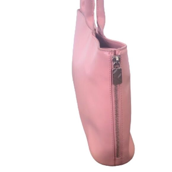 Furla Blush Side Zipper Expanding Leather Tote Satchel Bag Handbag Pink Leather - Picture 4 of 12